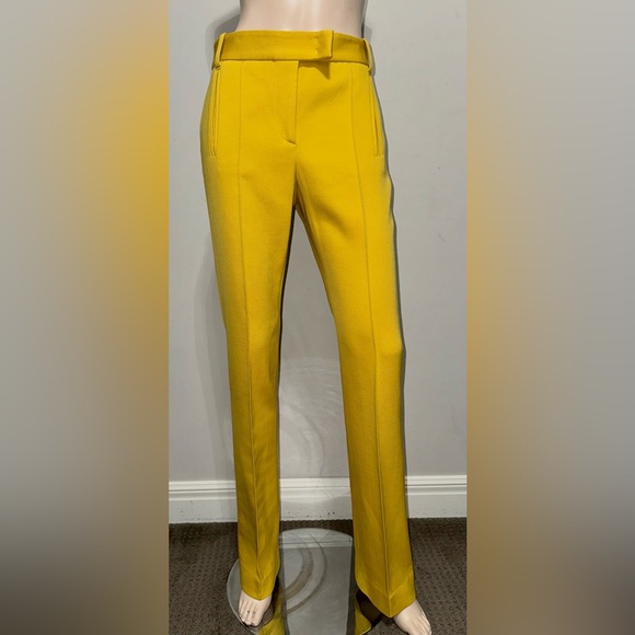 BCBGMAXAZRIA Yellow Leg Pants 40 - Picture 3 of 10
